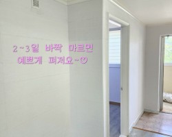 간성 삼익 21평형 장폭 합지 도배